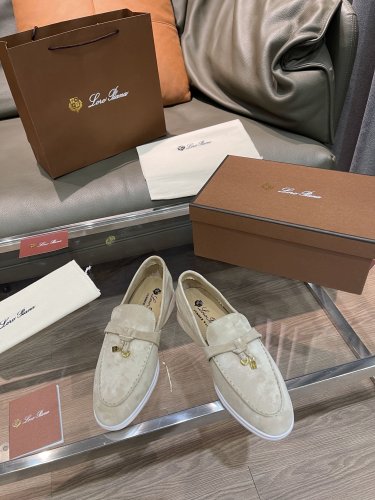 Loro Piana Womens Shoes Loafers Casual Design Luxury Brand Fashion Shoes for Women with Original Box No.8