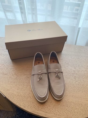 Loro Piana Womens Shoes Loafers Casual Design Luxury Brand Fashion Shoes for Women with Original Box