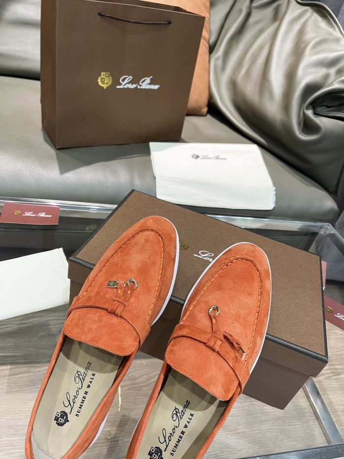 Loro Piana Womens Shoes Loafers Casual Design Luxury Brand Fashion Shoes for Women with Original Box No.5
