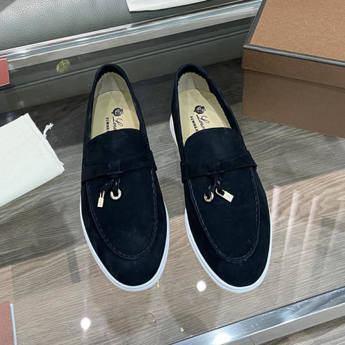 Loro Piana Womens Shoes Loafers Casual Design Luxury Brand Fashion Shoes for Women with Original Box No.15