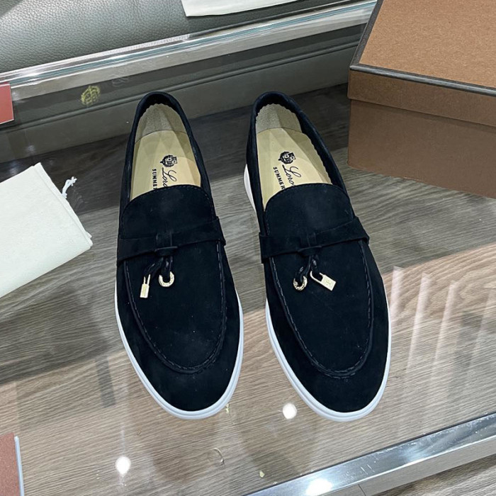 Loro Piana Womens Shoes Loafers Casual Design Luxury Brand Fashion Shoes for Women with Original Box No.15