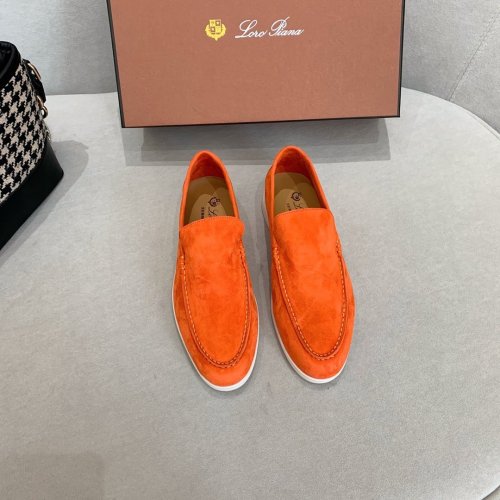 Loro Piana Womens Shoes Loafers Casual Design Luxury Brand Fashion Shoes for Women with Original Box