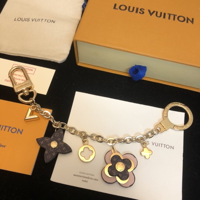 Louis Vuitton BLOOMING FLOWERS CHAIN BAG CHARM AND KEY HOLDER Luxury Brand with Original Box M63086