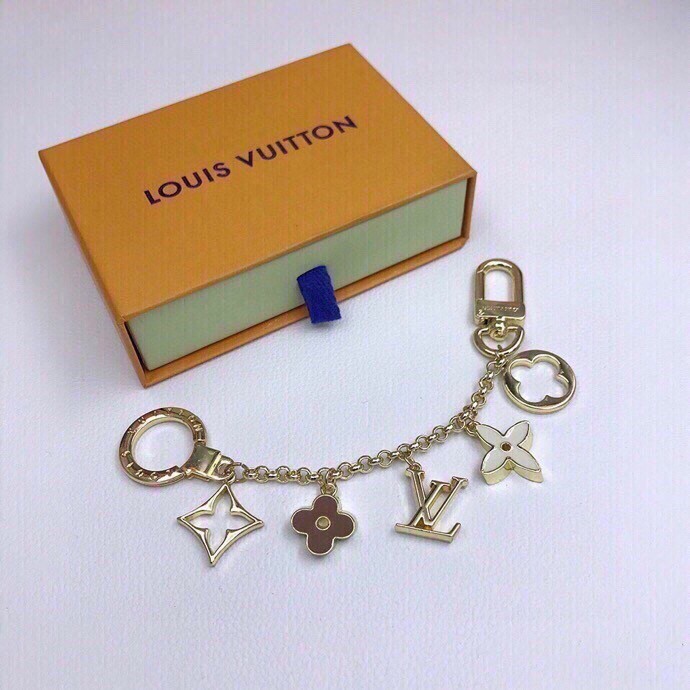 Louis Vuitton FLEUR DE MONOGRAM BAG CHARM CHAIN Luxury Brand with Original Box M65111