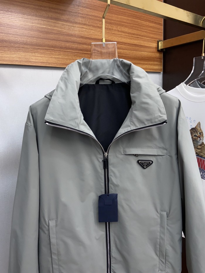 Prada Design Fashion Mens Jackets Thin Design Luxury Brand