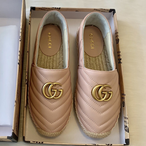 Gucci Womens Shoes Double G Espadrilles 551890 BKO00 1000 Luxury Brand Black Leather Platform Espadrille With Double G with Original Box