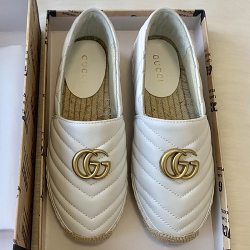 Gucci Womens Shoes Double G Espadrilles 551890 BKO00 1000 Luxury Brand Black Leather Platform Espadrille With Double G with Original Box