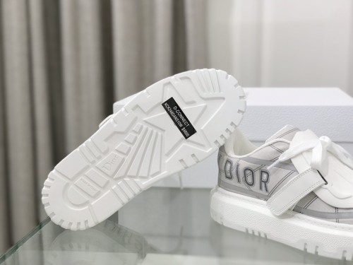 Dior Womens Shoes Sneakers Luxury Brand DIOR-ID SNEAKER White Calfskin with Original Box KCK278LCR_S58W