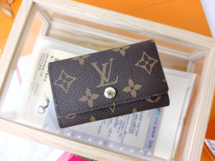 Louis Vuitton 6 KEY HOLDER Monogram canvas Armagnac Luxury Brand with Original Box M62630