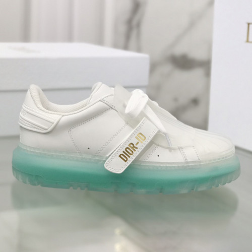 Dior Womens Shoes Sneakers Luxury Brand DIOR-ID SNEAKER White Calfskin with Original Box KCK278LCR_S58W