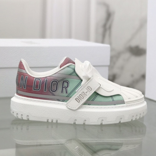Dior Womens Shoes Sneakers Luxury Brand DIOR-ID SNEAKER White Calfskin with Original Box KCK278LCR_S58W