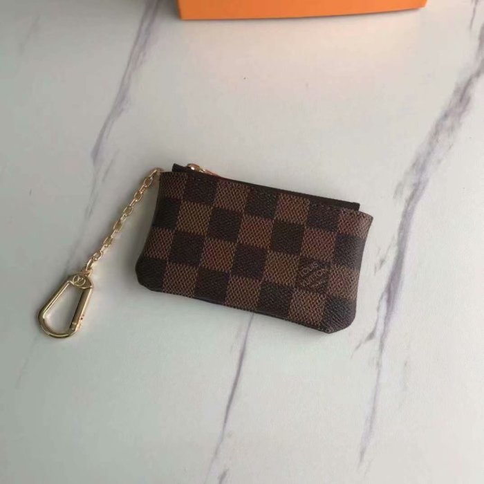 Louis Vuitton KEY POUCH Damier Ebene coated canvas Luxury Brand with Original Box N62658