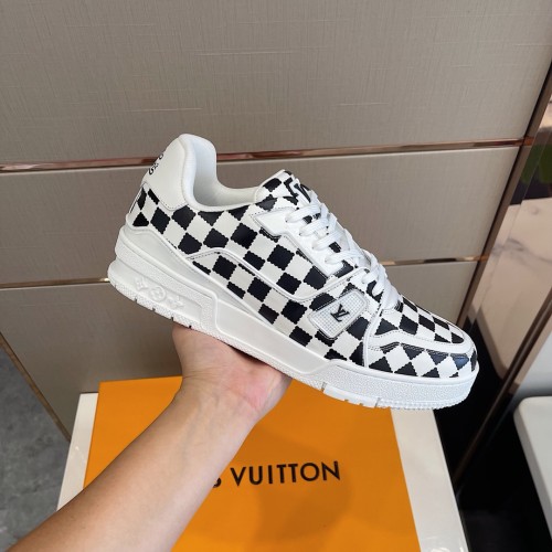Louis Vuitton Men Shoes Fashion Sneakers Design Luxury Brand LV TRAINER SNEAKER with Original Box 1A9J8J