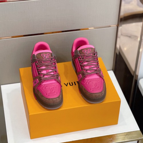 Louis Vuitton Men Shoes Fashion Sneakers Design Luxury Brand LV TRAINER SNEAKER with Original Box 1A8Z6U