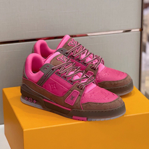 Louis Vuitton Men Shoes Fashion Sneakers Design Luxury Brand LV TRAINER SNEAKER with Original Box 1A8Z6U