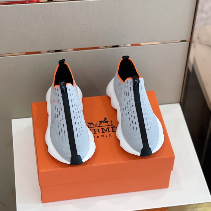 Hermes Mens Casual Shoes Fashion Sneakers Luxury Brand with Original Box