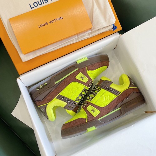 Louis Vuitton Men Shoes Fashion Sneakers Design Luxury Brand LV TRAINER SNEAKER with Original Box 1A8Z6U