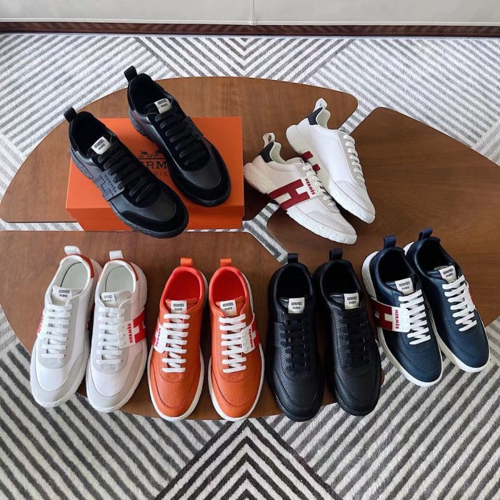 Hermes Mens Casual Shoes Fashion Sneakers Luxury Brand with Original Box