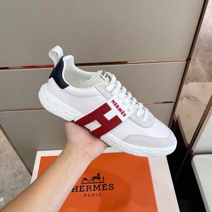 Hermes Mens Casual Shoes Fashion Sneakers Luxury Brand with Original Box