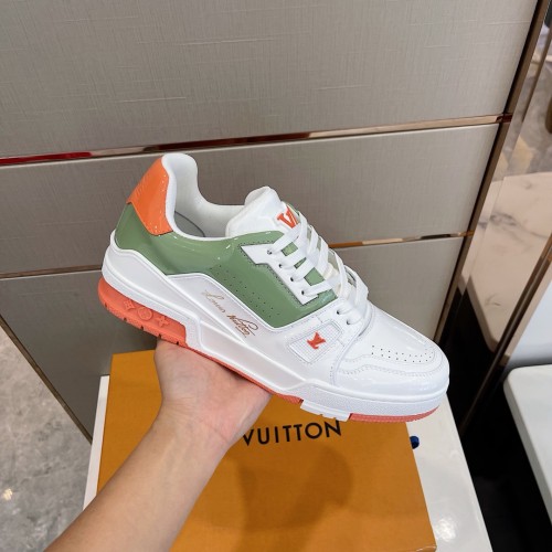 Louis Vuitton Men Shoes Fashion Sneakers Design Luxury Brand LV TRAINER SNEAKER with Original Box 1A8Z6U