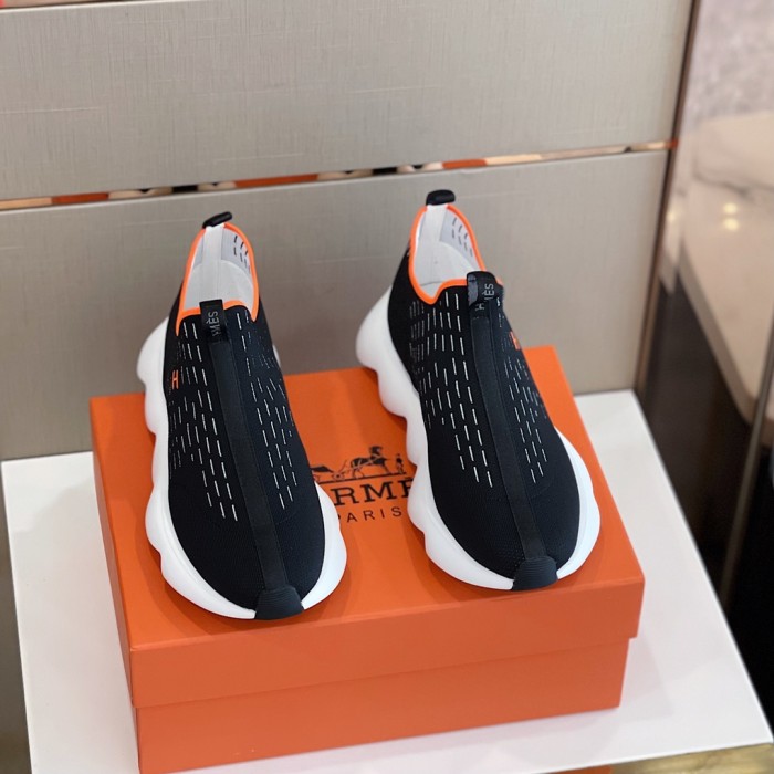 Hermes Mens Casual Shoes Fashion Sneakers Luxury Brand with Original Box