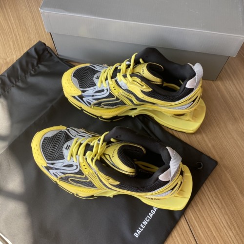 Balenciaga Mens Shoes Breathable Design Sneakers Luxury Brand MEN'S X-PANDER SNEAKER IN YELLOW/GREY/BLACK 653871W2RA37012