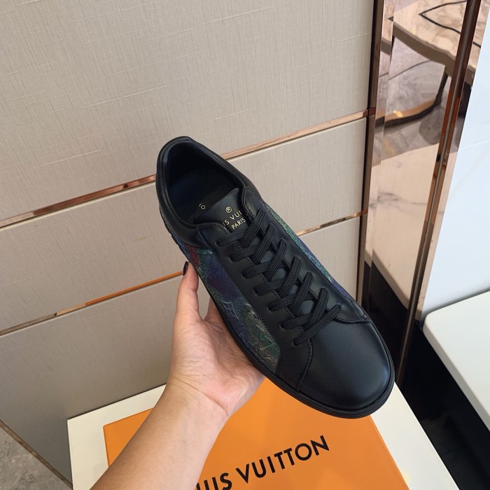 Louis Vuitton Men Shoes Fashion Sneakers LUXEMBOURG SNEAKER Monogram Luxury Brand with Original Box