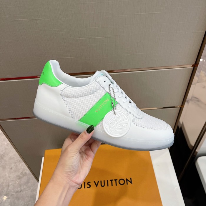 Louis Vuitton Men Shoes Fashion Sneakers RIVOLI SNEAKER Luxury Brand Casual Shoes with Original Box