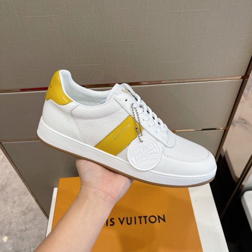 Louis Vuitton Men Shoes Fashion Sneakers RIVOLI SNEAKER Luxury Brand Casual Shoes with Original Box