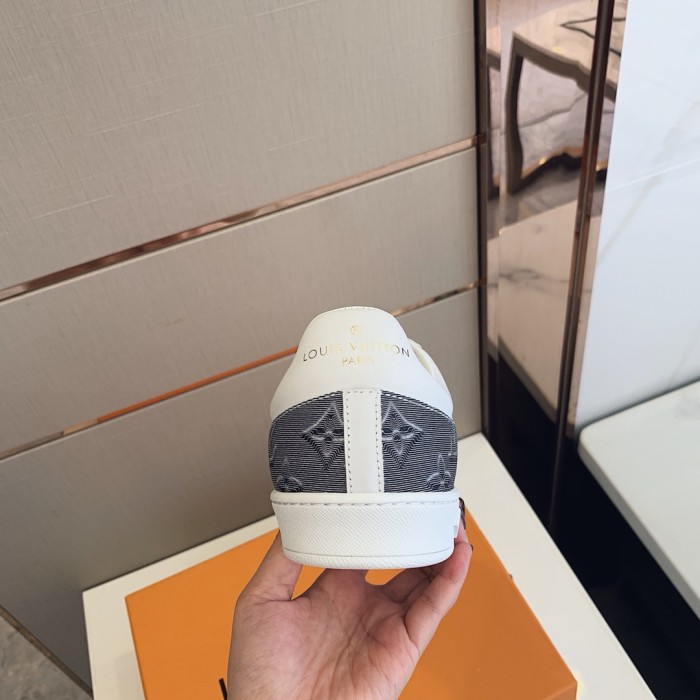 Louis Vuitton Men Shoes Fashion Sneakers LUXEMBOURG SNEAKER Monogram Luxury Brand with Original Box