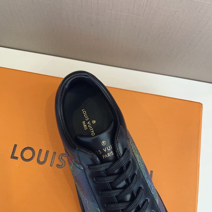 Louis Vuitton Men Shoes Fashion Sneakers LUXEMBOURG SNEAKER Monogram Luxury Brand with Original Box