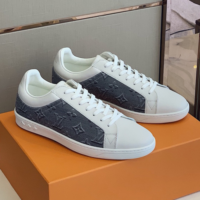 Louis Vuitton Men Shoes Fashion Sneakers LUXEMBOURG SNEAKER Monogram Luxury Brand with Original Box