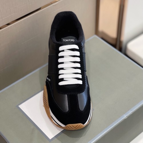 Tom Ford Mens Shoes Fashion Sneakers Luxury Brand Casual Shoes ECO FRIENDLY JAMES SNEAKER with Original Box
