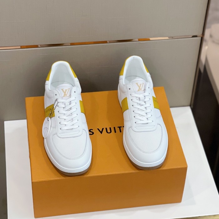 Louis Vuitton Men Shoes Fashion Sneakers RIVOLI SNEAKER Luxury Brand Casual Shoes with Original Box