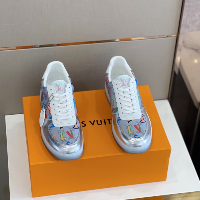 Louis Vuitton Men Shoes Fashion Sneakers RIVOLI SNEAKER Luxury Brand Casual Shoes with Original Box