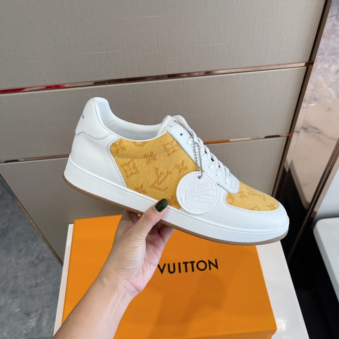 Louis Vuitton Men Shoes Fashion Sneakers RIVOLI SNEAKER Luxury Brand Casual Shoes with Original Box
