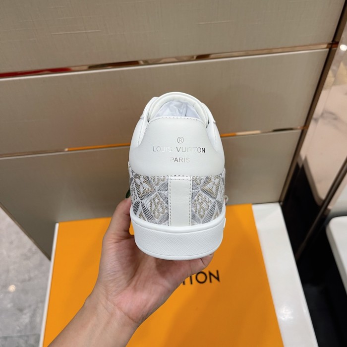 Louis Vuitton Men Shoes Fashion Sneakers LUXEMBOURG SNEAKER Monogram Luxury Brand with Original Box
