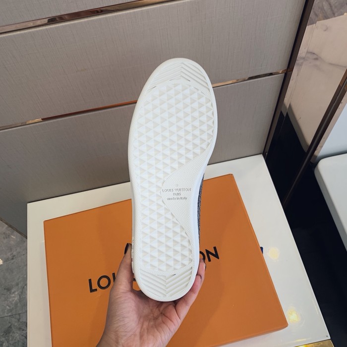 Louis Vuitton Men Shoes Fashion Sneakers LUXEMBOURG SNEAKER Monogram Luxury Brand with Original Box