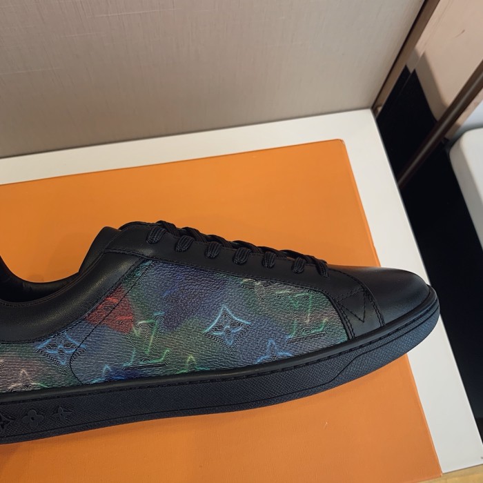 Louis Vuitton Men Shoes Fashion Sneakers LUXEMBOURG SNEAKER Monogram Luxury Brand with Original Box