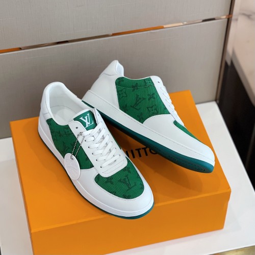 Louis Vuitton Men Shoes Fashion Sneakers RIVOLI SNEAKER Luxury Brand Casual Shoes with Original Box