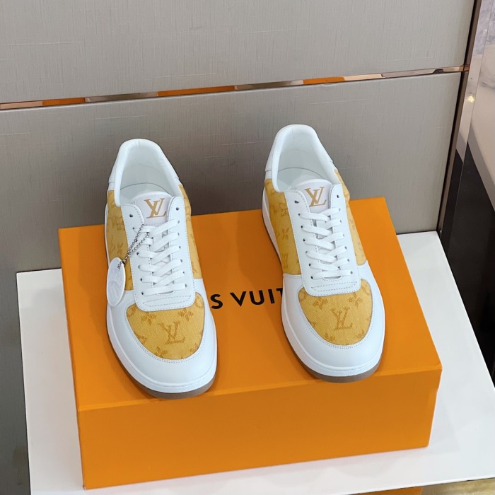Louis Vuitton Men Shoes Fashion Sneakers RIVOLI SNEAKER Luxury Brand Casual Shoes with Original Box