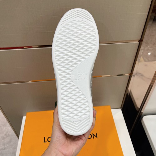 Louis Vuitton Men Shoes Fashion Sneakers LUXEMBOURG SNEAKER Monogram Luxury Brand with Original Box
