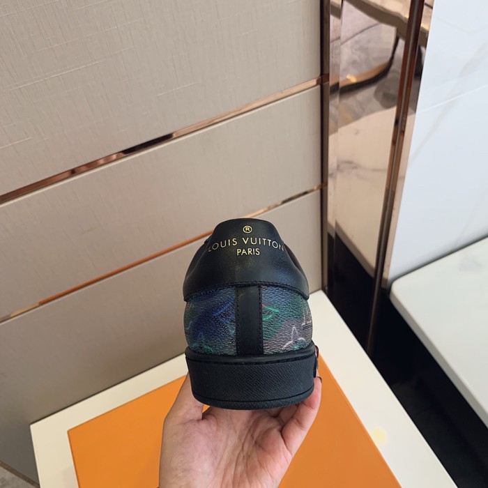 Louis Vuitton Men Shoes Fashion Sneakers LUXEMBOURG SNEAKER Monogram Luxury Brand with Original Box