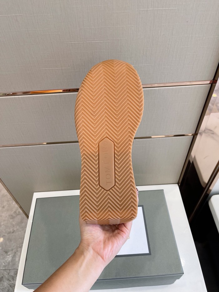 Tom Ford Mens Shoes Fashion Sneakers Luxury Brand Casual Shoes ECO FRIENDLY JAMES SNEAKER with Original Box