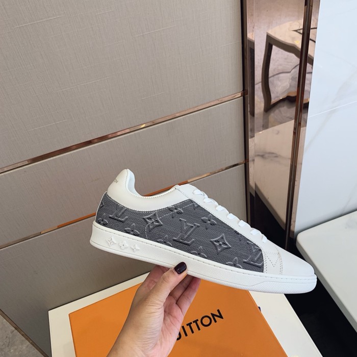 Louis Vuitton Men Shoes Fashion Sneakers LUXEMBOURG SNEAKER Monogram Luxury Brand with Original Box
