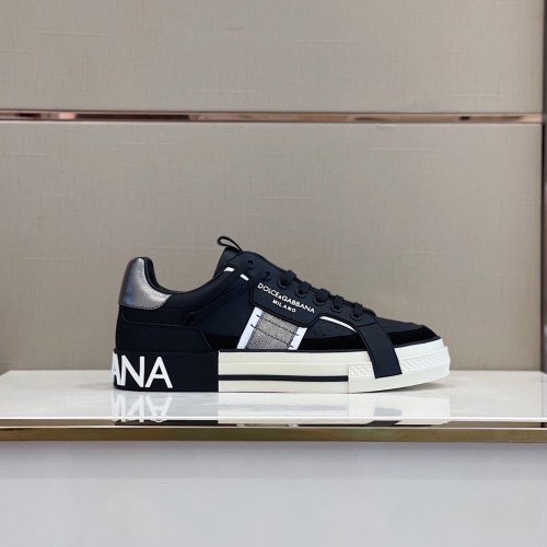 Dolce&Gabbana Men Shoes Sneakers Luxury Brand Calfskin Custom 2.Zero sneakers CS1973AQ7118B441