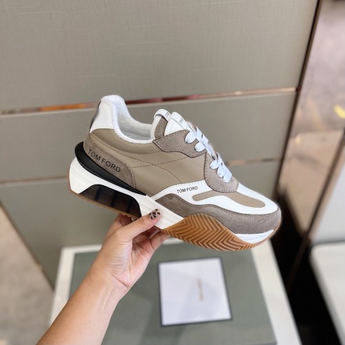 Tom Ford Mens Shoes Fashion Sneakers Luxury Brand Casual Shoes ECO FRIENDLY JAMES SNEAKER with Original Box