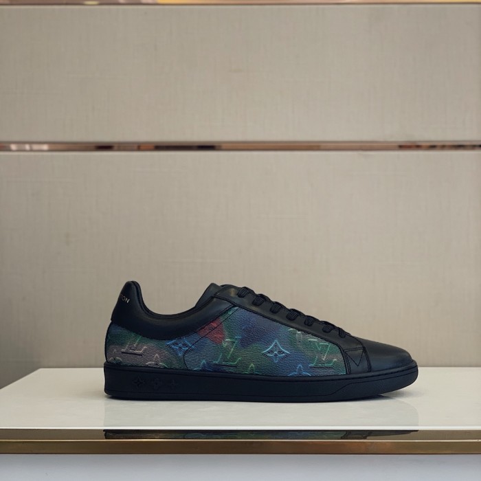 Louis Vuitton Men Shoes Fashion Sneakers LUXEMBOURG SNEAKER Monogram Luxury Brand with Original Box