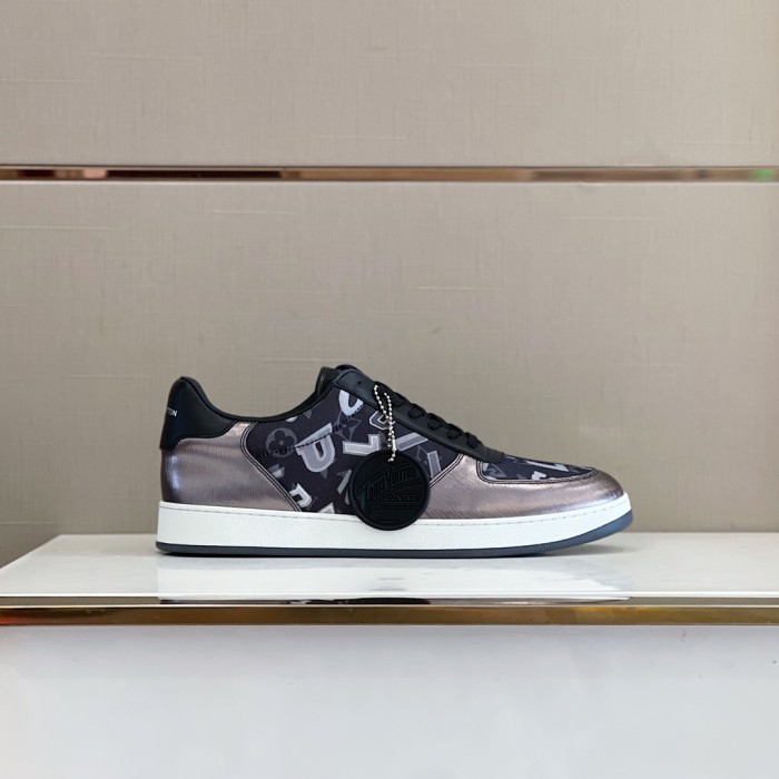 Louis Vuitton Men Shoes Fashion Sneakers RIVOLI SNEAKER Luxury Brand Casual Shoes with Original Box