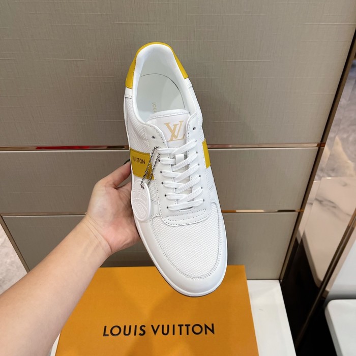 Louis Vuitton Men Shoes Fashion Sneakers RIVOLI SNEAKER Luxury Brand Casual Shoes with Original Box